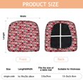thumbnail image 3 of Red and Black Christmas Love Seat Covers for Dining Room Chairs Set Of 4,Stretch Printed Washable Chair Seat Cover with Elastic Ties and Button,Removable Waterproof Couch Cushion Covers, 3 of 6
