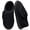 Black, variant on Men's Corduroy Closed Back Slippers Plush Fleece Lined Indoor House Shoes