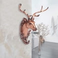 thumbnail image 4 of (Cobre antiguo) Gancho de pared de resina con forma de animal Gancho para toallas de baño Perchero para abrigos Sombreros Llaves, 4 of 4