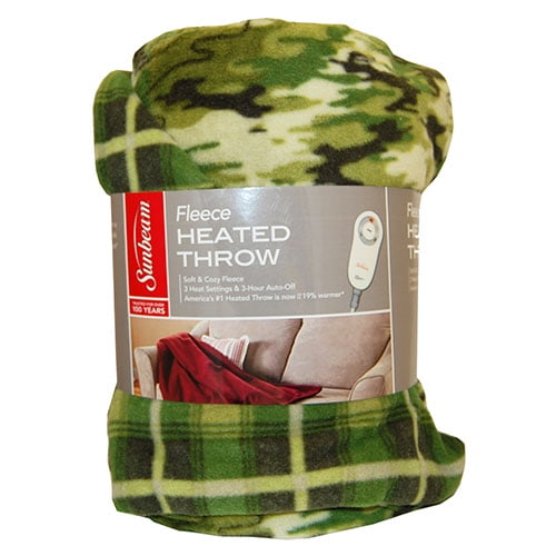 Walmart heated throw discount sunbeam