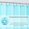 thumbnail image 4 of Aqua Blue Extra Long Waterproof Shower Curtain Liner 71x79 Inches, 4 of 8