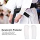 thumbnail image 2 of Mangas protectoras para combate seguro - Protectores de brazos de competición de karate blancos, talla L, 2 of 8