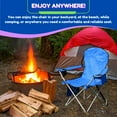 thumbnail image 7 of CozyBox 4 Pack Premium Portable Folding Chairs with Can Cooler and Storage Pocket -[Blue 4 Pack], 7 of 7