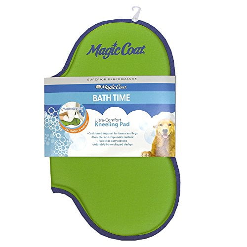 Four Paws Magic Coat Bone Shaped Dog Bath Kneeling Pad Green (Pack of 1)