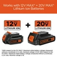 thumbnail image 5 of BLACK+DECKER 12-20V MAX Lithium Fast Charger, BDCAC202B, 5 of 7