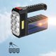 thumbnail image 5 of Lámpara Fuerte linterna potente reflector 3 modos LED de mano para exteriores (solar) Likrtyny Para estrenar, 5 of 9