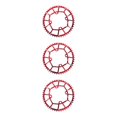 thumbnail image 1 of Ruiboury 1/2/3/5 Anneaux de Chaîne Ronds Pièces Vélo 104BCD Roue de Chaîne Rouge 50T 3 Pcs, 1 of 6