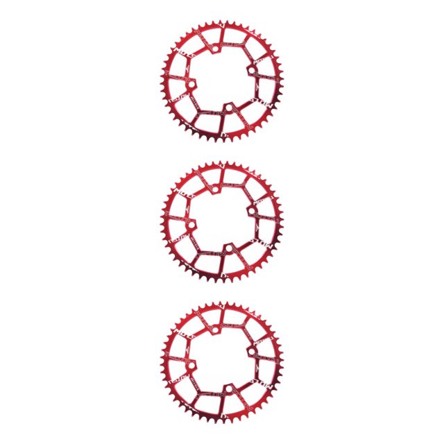 Ruiboury 1/2/3/5 Anneaux de Chaîne Ronds Pièces Vélo 104BCD Roue de Chaîne Rouge 50T 3 Pcs