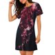 thumbnail image 2 of Fotbe Mesmerizing Pink Jellyfish Bata de Dormir para Mujer con Estampado, Camisón de Algodón de Manga Corta, Ropa de Dormir Casual, 2 of 6