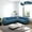 Blue, variant on L Shaped Sofa Couch U Shaped Sectional Corner Sofa 6-Seater Furniture Modular Couches for Living room, Apple Green