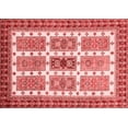 thumbnail image 1 of Ahgly Company Machine Washable Indoor Rectangle Abstract Red Modern Area Rugs, 8' x 10', 1 of 4