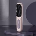 thumbnail image 1 of Horivan 2 Counts Portable Straightener Brush Rechargeable Hair Styling Tool with 3 Temperature Settings for All Hair Types Fast Heating Wireless Travel Friendly Salon Smooth Results, 1 of 6