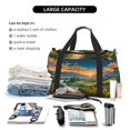 thumbnail image 5 of Rocae Sunflowers At Sunset Print Hand Travel Bag Travel Duffel Bag and Fitness Bag, Women's Waterproof Weekend Tote, Men's Travel and Fitness Essentials, 5 of 7
