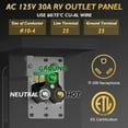 thumbnail image 4 of TOOLIOM NEMA TT-30R RV Plug, RV Electrical Panel For Weatherproof, Lockable Outlet Box, 4 of 7