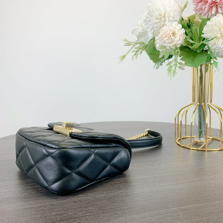 Kate Spade KJ956 Carey Quilted Micro Flap Crossbody IN Black