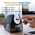 thumbnail image 6 of Bostitch Personal Electric Pencil Sharpener, HHC Cutter Tech, Stall-Free Motor, High-Capacity Tray, 6 of 7