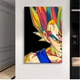 thumbnail image 3 of Cuadro Decorativo Dragon Ball Majin Vegeta Colorido Media Cara Dcha. Canvas Listo Para Colgar 28x41cm Jungle Art Impresion Tela Arte, 3 of 7