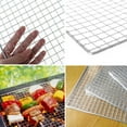 thumbnail image 6 of QHUDLV Square BBQ Grill Grate Grid Wire Rack Carbon Cooking Baking 304 Stainless GrillsNet Tools BBQ Mesh 40 Barbecue Steel 24cm, 6 of 9