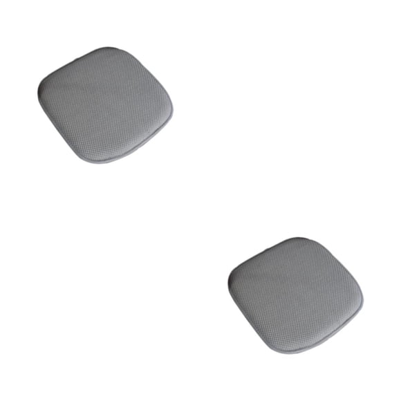 Advancent Cojín de asiento con algodón viscoelástico para una comodidad óptima Cojín de silla de algodón viscoelástico de poliéster LightGray-B 40*40cm 2piezas