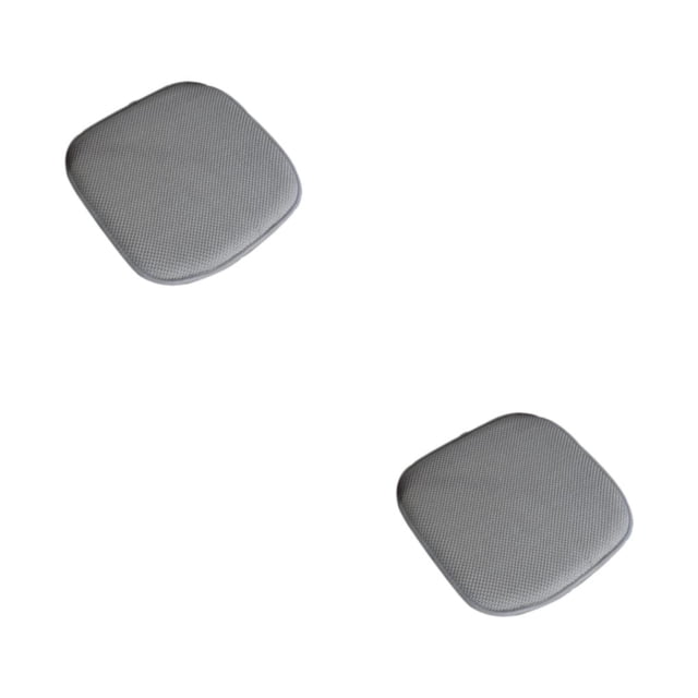 Advancent Cojín de asiento con algodón viscoelástico para una comodidad óptima Cojín de silla de algodón viscoelástico de poliéster LightGray-B 40*40cm 2piezas