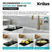KRAUS 30-inch 16 Gauge Standart PRO Kitchen Sink Combo Set with Bolden 18-inch Kitchen Faucet and Soap Dispenser, Chrome Finish