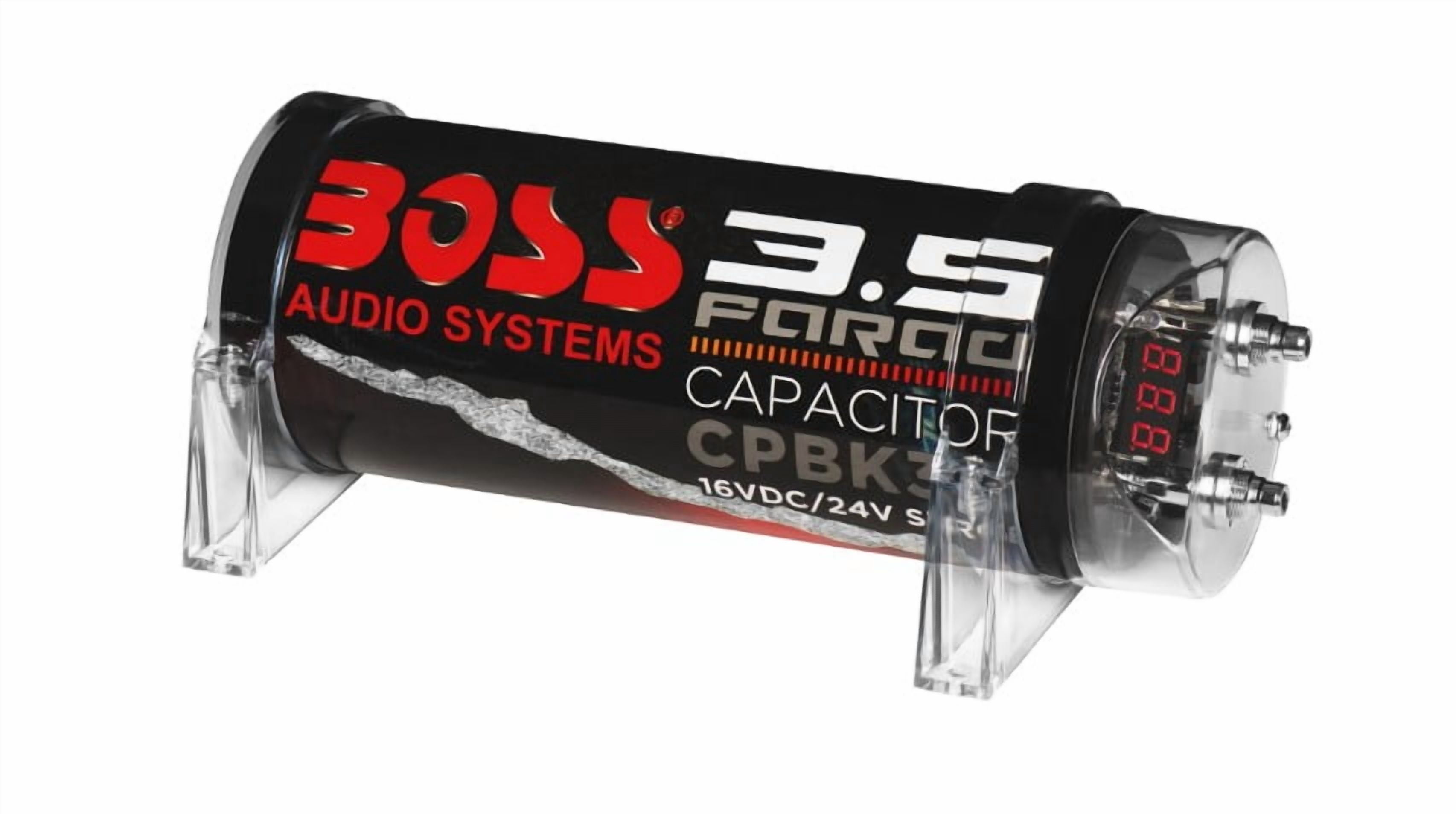 BOSS Audio Systems CPBK3.5 Car Audio Capacitor - 3.5 Farad, Energy