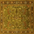 thumbnail image 1 of Ahgly Company Indoor Square Oriental Yellow Traditional Area Rugs, 6' Square, 1 of 4