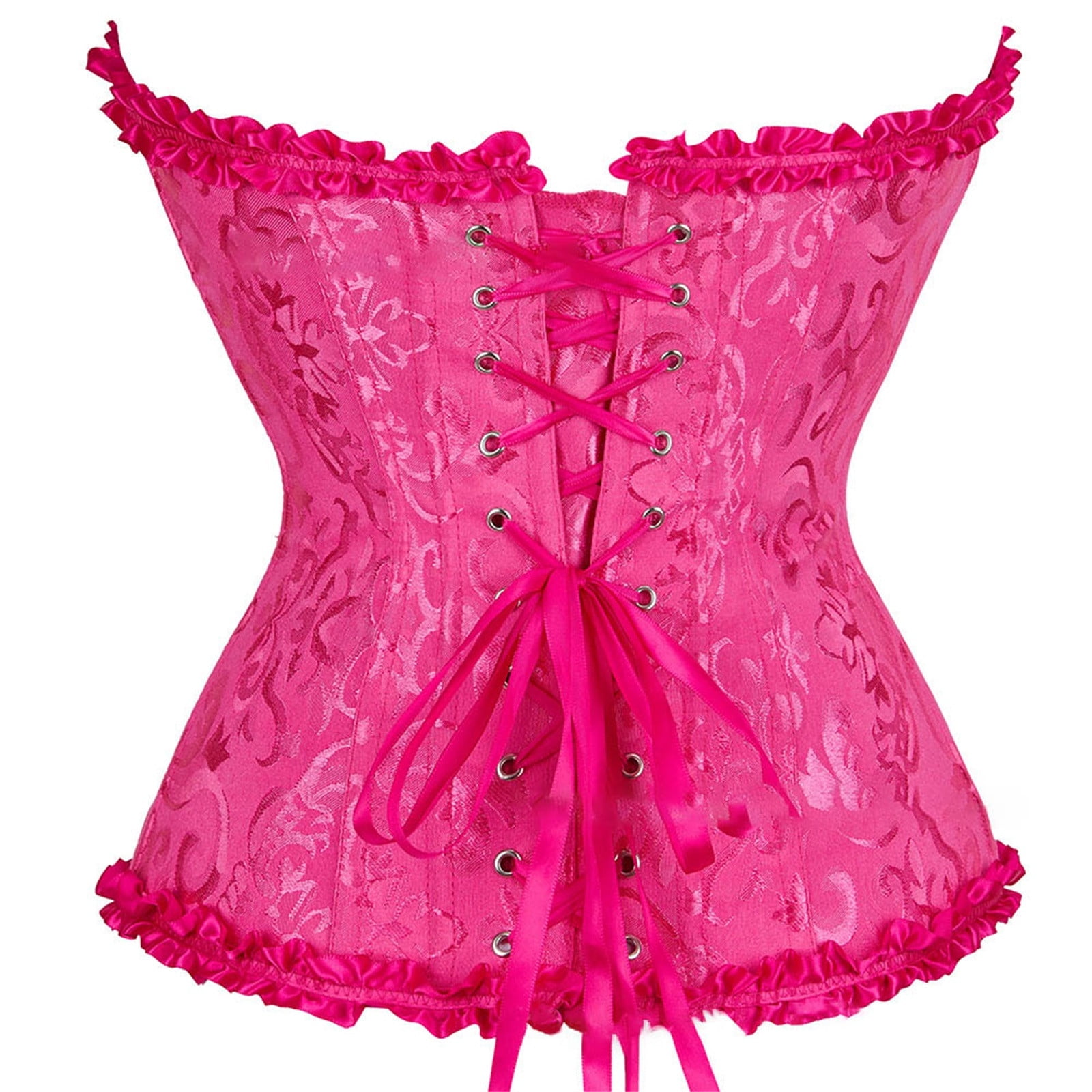 neon pink bustier