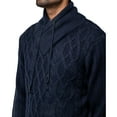thumbnail image 4 of X RAY JEANS Mens Cable Knit Cowl Neck Sweater, Navy, L, 4 of 5