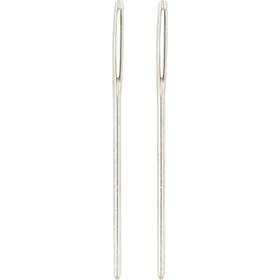 2 ct. (48 Total) Steel Yarn Needles by Loops & Threads - Lightweight Needles for Crochet - Knitting - and Weaving Projects - Bulk 24 Pack