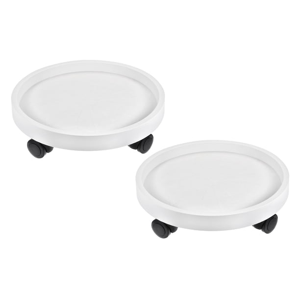Palet con ruedas Unique Bargains 14 Pulgadas Redondo Plástico Rodante Paquete de 2