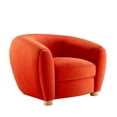 thumbnail image 2 of Modway Abundant Performance Velvet Armchair in Orange, 2 of 7