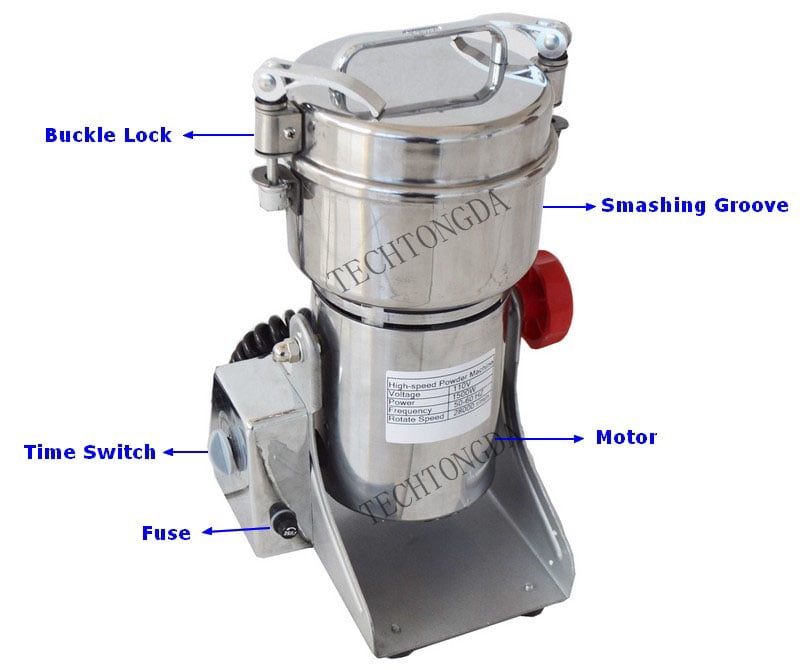 INTBUYING Electric Herb Coffee Beans Grain Grinder Cereal Highspeed Mill Powder Equipment