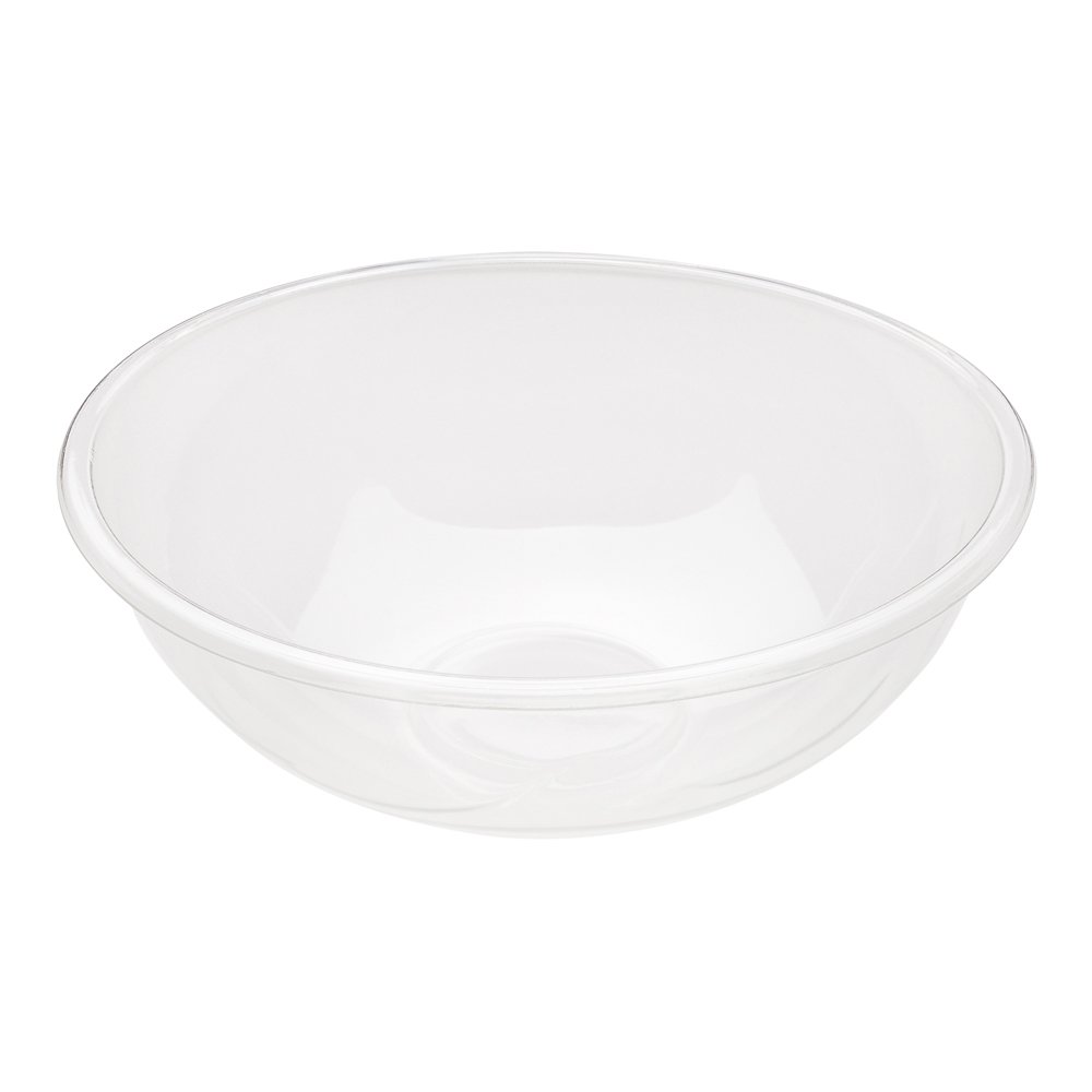 21 oz Round Clear Plastic Salad Bowl 6 3/4" x 6 3/4" x 2 1/2" 200