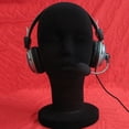 thumbnail image 5 of Mannequin en Mousse de Styromousse Tête de Mannequin Perruques Modèle Présentoir de Lunettes Noir, 5 of 5