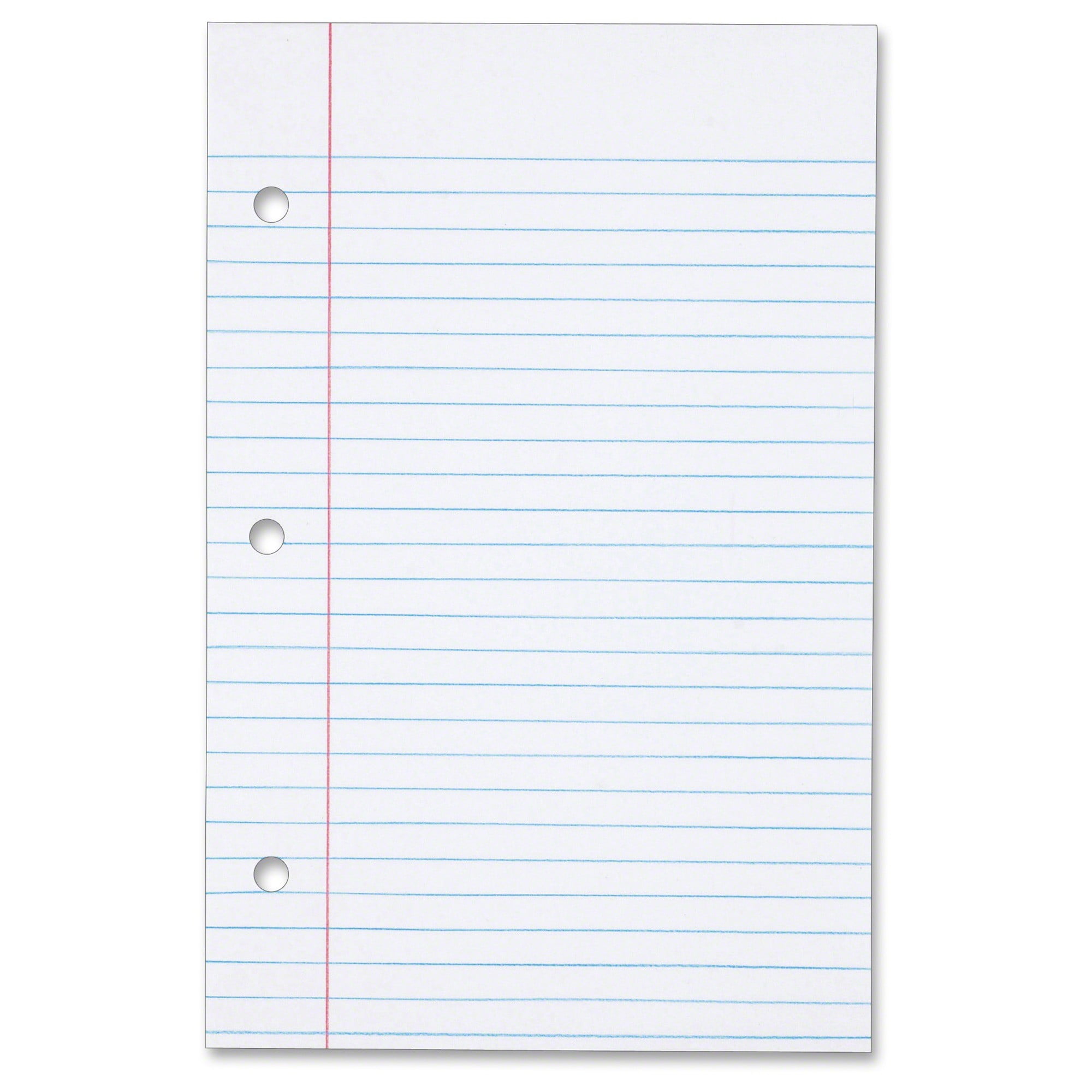 3hole Punched Collegeruled Filler Paper