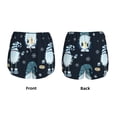 thumbnail image 6 of Goofa Gnome and Snowflakes Printed Women 2 in 1 Running Shorts,Quick Dry Athletic Workout Shorts,High Waisted Athletic Shorts with Liner Pockets-Small, 6 of 9