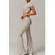 thumbnail image 4 of Conjuntos de entrenamiento for mujer, 2 piezas, sujetador deportivo, camiseta sin mangas, polainas de cintura alta, gimnasio, Yoga, ropa activa, Top de entrenamiento for mujer, 4 of 6