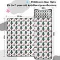 thumbnail image 5 of White Christmas Santa and Tree Pattern Toddler Nap Mats for Kids Preschool,59"x22" Sleeping Mat Bag or Kids,Toddler Sleeping Bag,Toddler Nap Mat or Daycare, 5 of 6