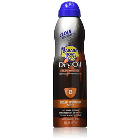 Banana Boat Tanning Dry Oil Mist Spray SPF 8 Sunscreen 8oz 1
