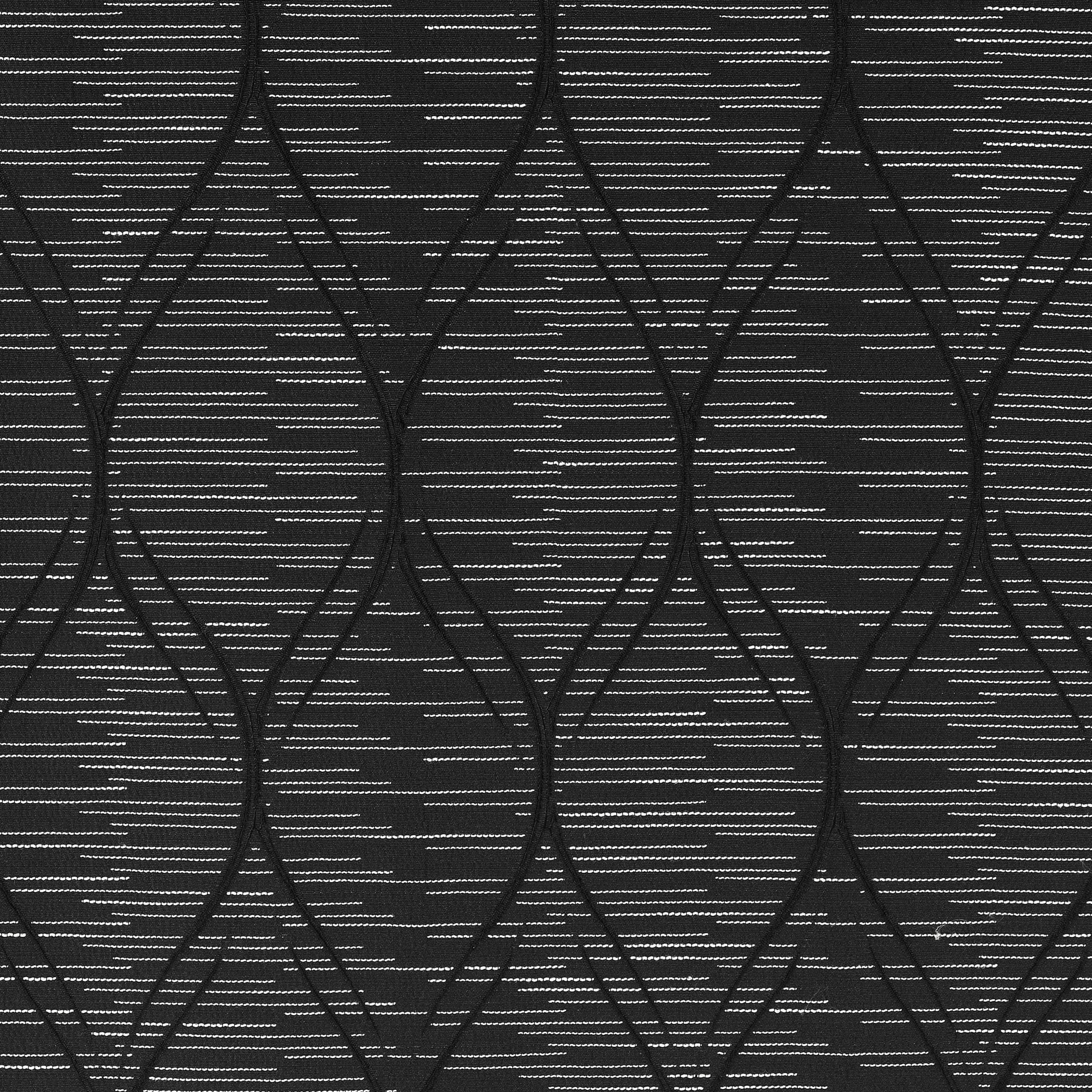 Sun Zero Alaster Geometric Ogee 100% Blackout Grommet Curtain Panel, 40"x84", Black