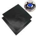 thumbnail image 1 of 2pcs Universal Heavy Duty Oven Liners Hob Protector Sheets (Black), 1 of 4