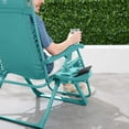 thumbnail image 5 of Best Choice Products Monochromatic Zero Gravity Chair, Folding Patio Recliner w/Side Tray, Headrest - Caribbean, 5 of 8