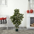 thumbnail image 4 of Nearly Natural 4 ft. Ficus Artificial Tree, 4 of 5