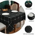 thumbnail image 2 of Linen Table Cloth Cotton Wheat Coffee Linen Tablecloth for Square Tables Heavy Weight Washable Farmhouse Soft Boho Tablecloth for Kitchen ; Table Linens (Wheat Coffee x ), 2 of 8