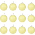 thumbnail image 3 of Zest Candle 12-Piece Ball Candles, 2-Inch, Pale Ivory, 3 of 8