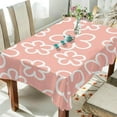 thumbnail image 4 of 54"x72" Floral Pattern Tablecloth, Waterproof Washable Polyester Square Table Cover, Durable Tablecloth for Kitchen Dining Table Party Decor, 4 of 7
