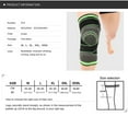 thumbnail image 4 of Bandage de Soutien pour Genou pour Entraînement Physique, Course, Cyclisme, Compression Élastique - TTG - Vert, 4 of 9