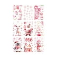 thumbnail image 3 of Merry Christmas Window Clings, Pink Santa Claus Xmas Snowman Flowers Stickers Decals Decor, Winter Snowflakes Holiday Party Home Kitchen Decorations Christmas Window Stickers, 3 of 6