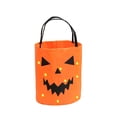 thumbnail image 6 of Halloween Light Up Candy Bucket Tote Bag, Reusable LED Trick or Treat Basket with Handle, Collapsible Fabric Candy Holder for Halloween Party Favors, Halloween Night Decor, 8.66 inch x 9.45 in, 6 of 6